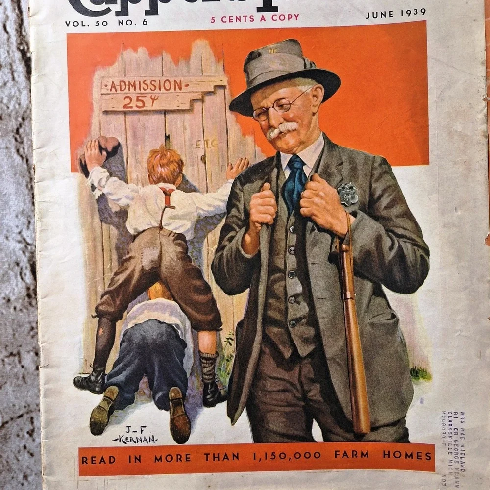 Vintage Capper's Farmer Magazine June 1939 for Farm Families Art by J‎ F Kernan